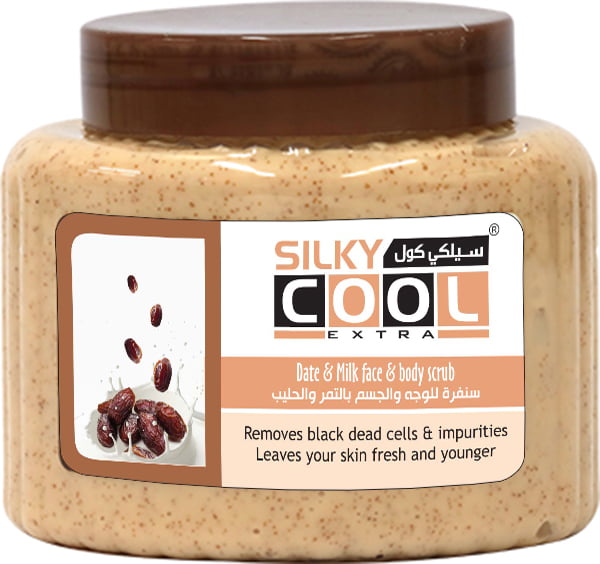 Silky Cool Face & Body Scrub 500 Ml - Date & Milk