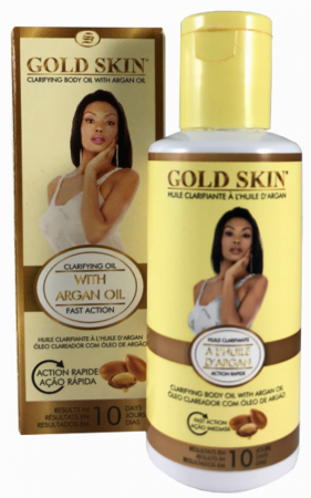 Gold Skin Clarifying Body Oil With Argan Oil 2.33 oz