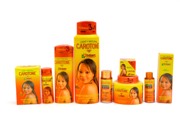 Carotone Brightening Complete Set ( lotion 500ml,cream,oil,soap,tube cream,face cream,serum and corrector)